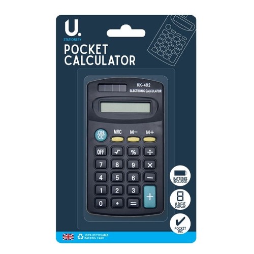 Pocket calculator large - pocket,
