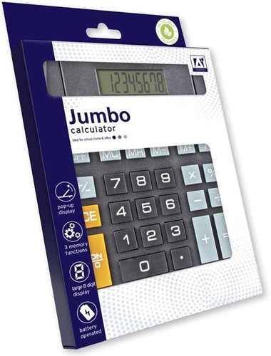 Jumbo calculator digit large - 8,