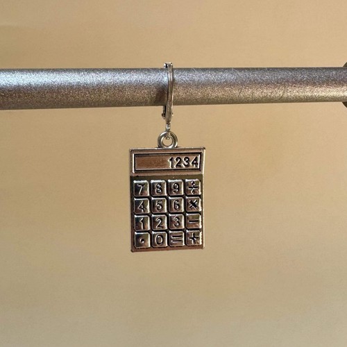 New single calculator earring - new:,